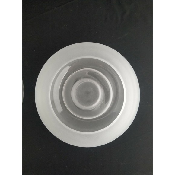 Princess House 487 Crystal Candle 2 Piece Hurricane Lamp Snowflakes Winter - Picture 6 of 12